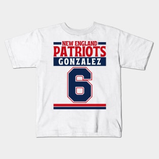 New England Patriots Gonzalez 6 Edition 3 Kids T-Shirt